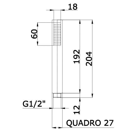 Душ слушалка DEMM 422, хром